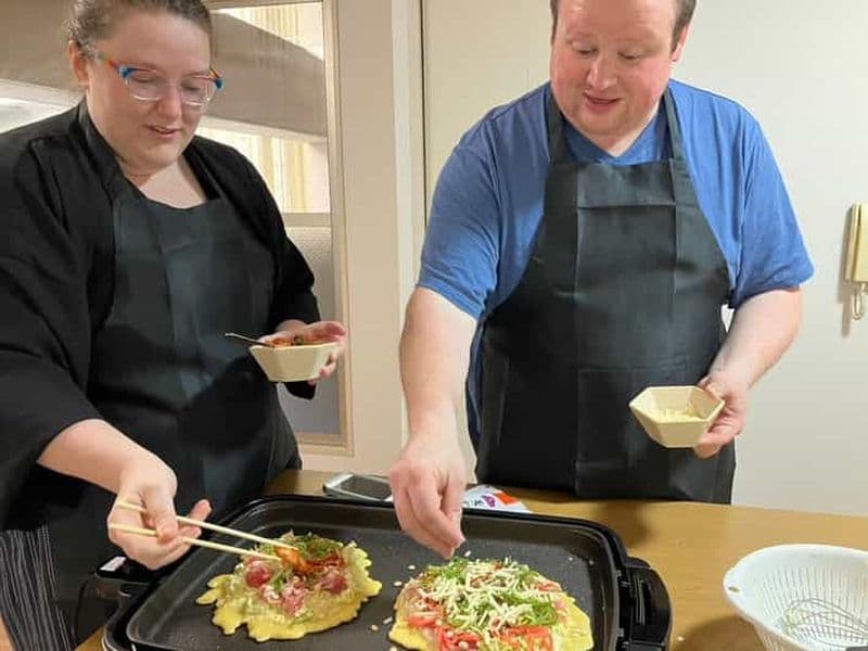 Billet Osaka : Cours de cuisine Okonomiyaki & Takoyaki à Nanba
