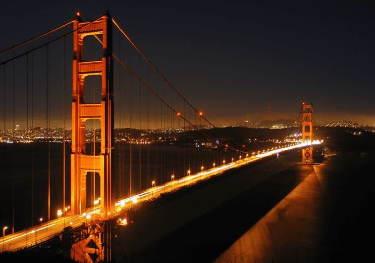 San Francisco : Visite nocturne privée de la baie en avion