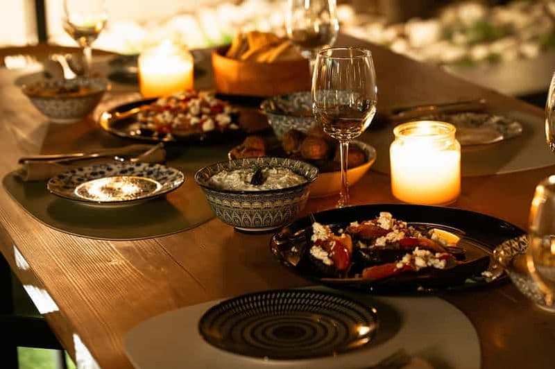 Billet Visite du marché d'Athènes et cours de cuisine dans un magnifique jardin