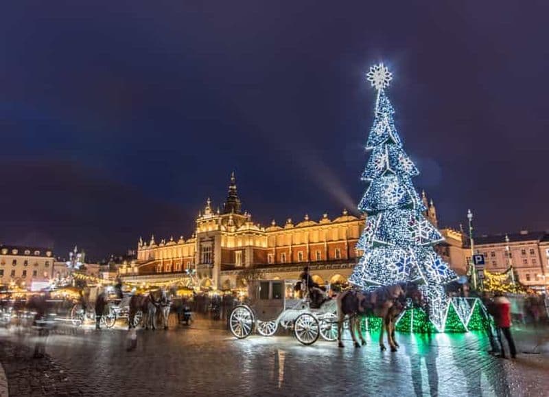Billet Cracovie : marché de Noël, basilique Sainte-Marie et vieille ville