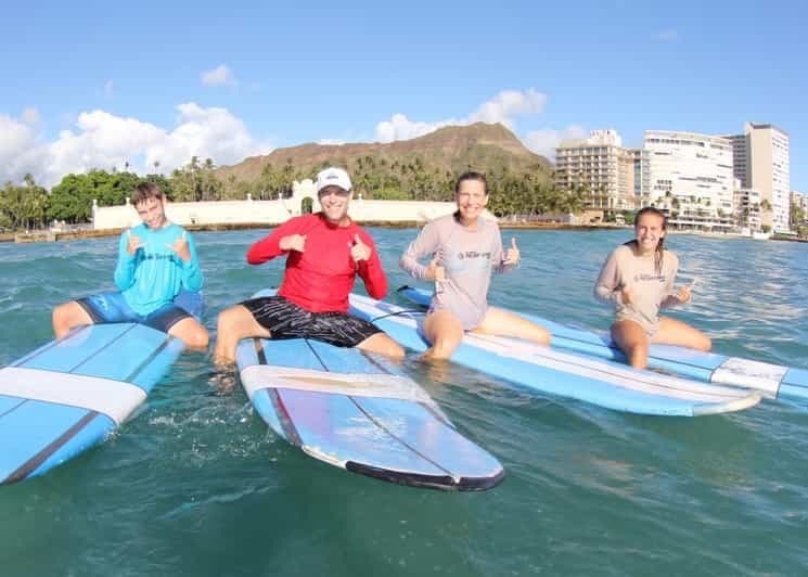 Oahu : Leçon de surf en groupe de 2 heures pour débutants à Waikiki