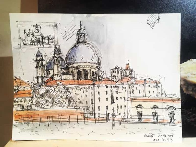 Billet Venise : atelier aquarelle et dessin à la Giudecca