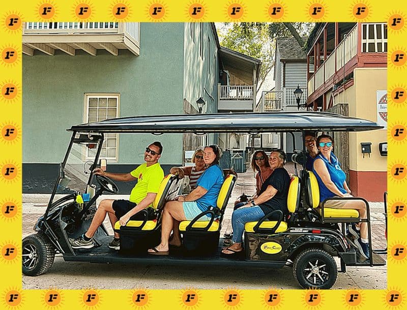 Visite historique de Saint-Augustin en voiturette de golf haut de gamme avec PiCk Up