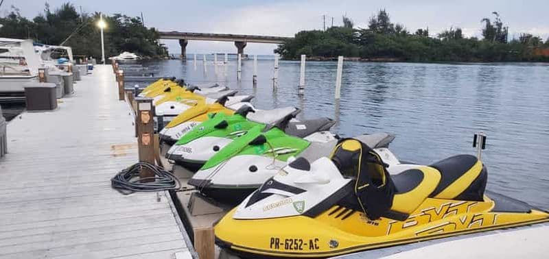 Puerto Rico : Visite guidée de la côte est en jet ski jusqu'à Isla Verde