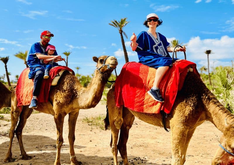 Marrakech : balade à dos de chameau dans l'oasis de la Palmeraie