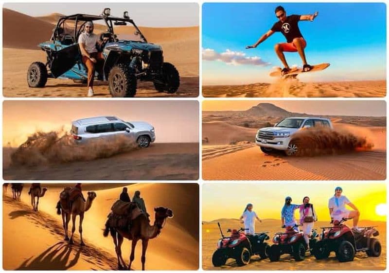 Doha : ATV, Quad/Buggy Dune Bashing, Camel Ride, Sandboarding