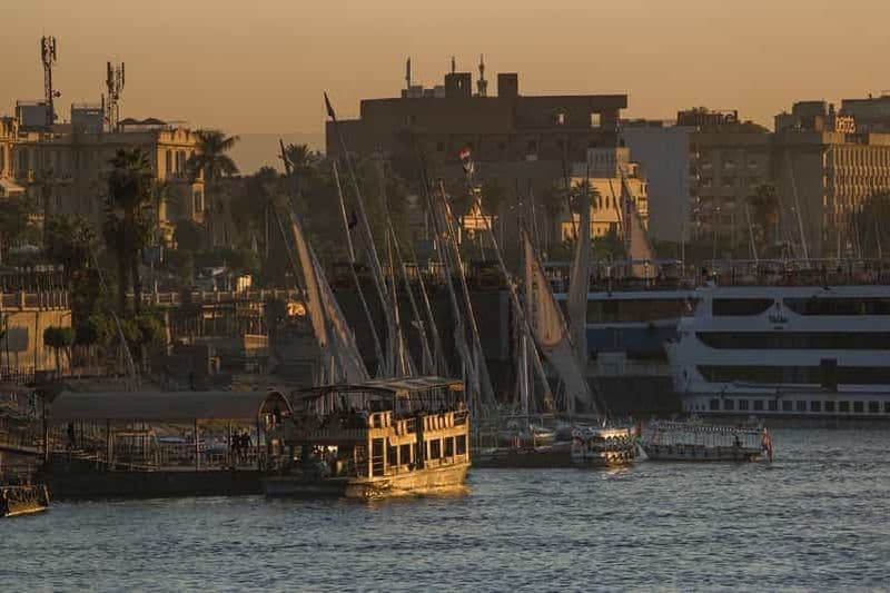 Louxor : Croisière en felouque au coucher du soleil avec prise en charge à l'hôtel