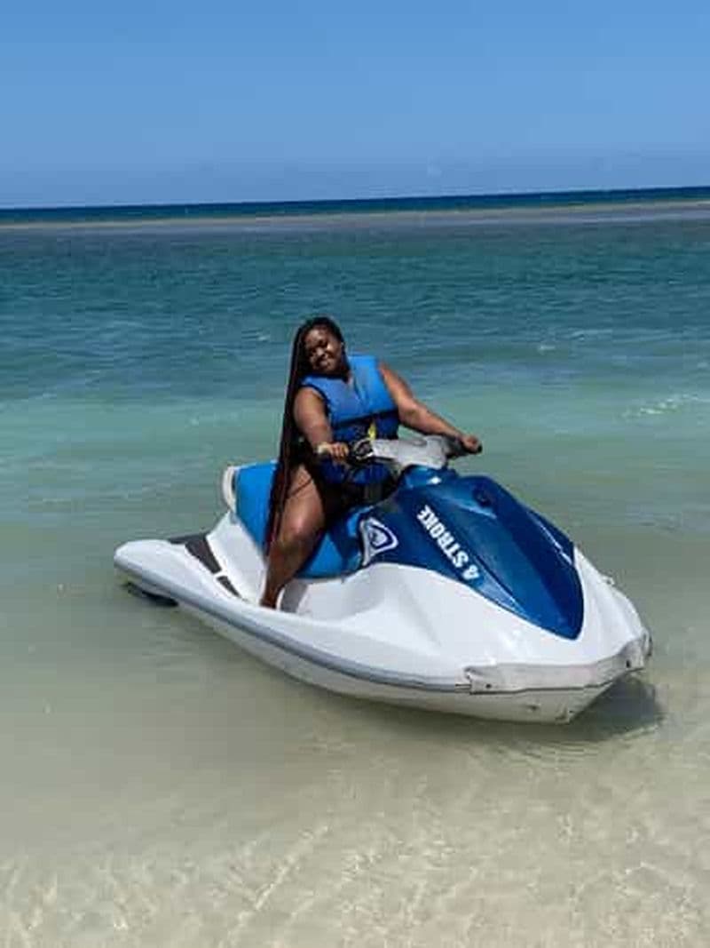 Montego Bay : Jet Ski et plage avec transport privé