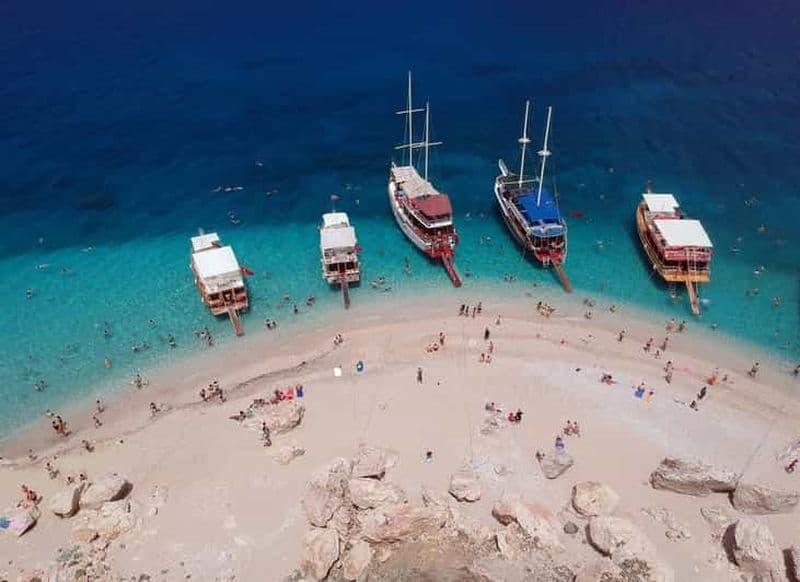 Billet Antalya : excursion en bateau à l'île de Suluada avec déjeuner et prise en charge à l'hôtel