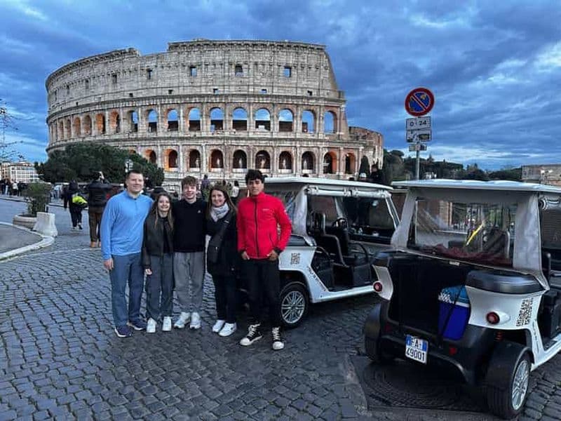 Rome : Visite touristique privée en voiturette de golf
