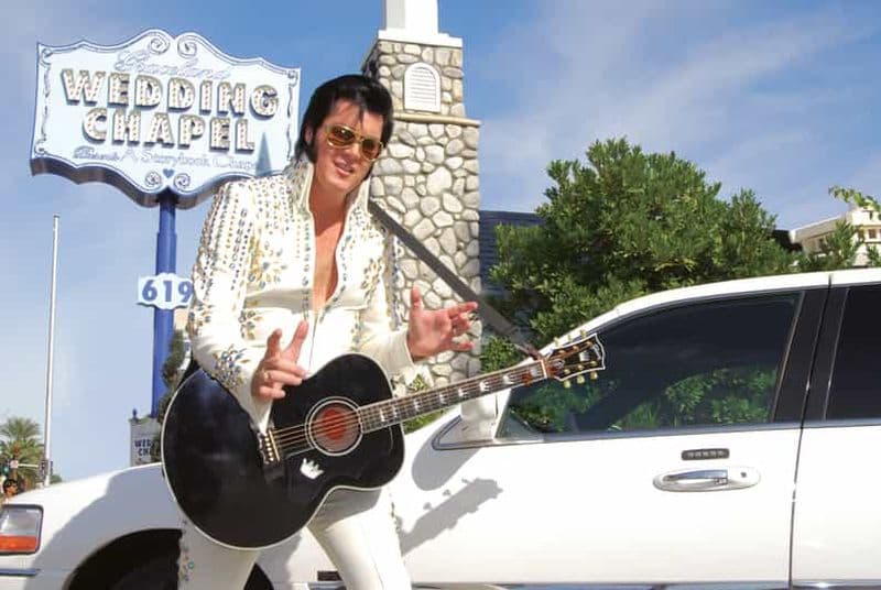 Billet Las Vegas : mariage ou renouvellement de vœux sur le thème d'Elvis à la chapelle Graceland