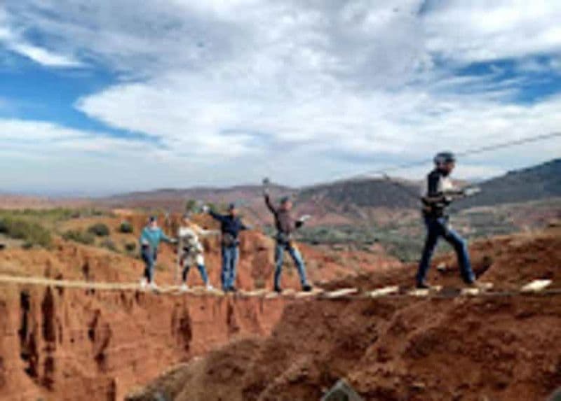 Marrakech : Tyrolienne dans les montagnes de l'Atlas et villages berbères
