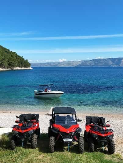 Hvar : aventure en quad et buggy avec speedboat à Brač
