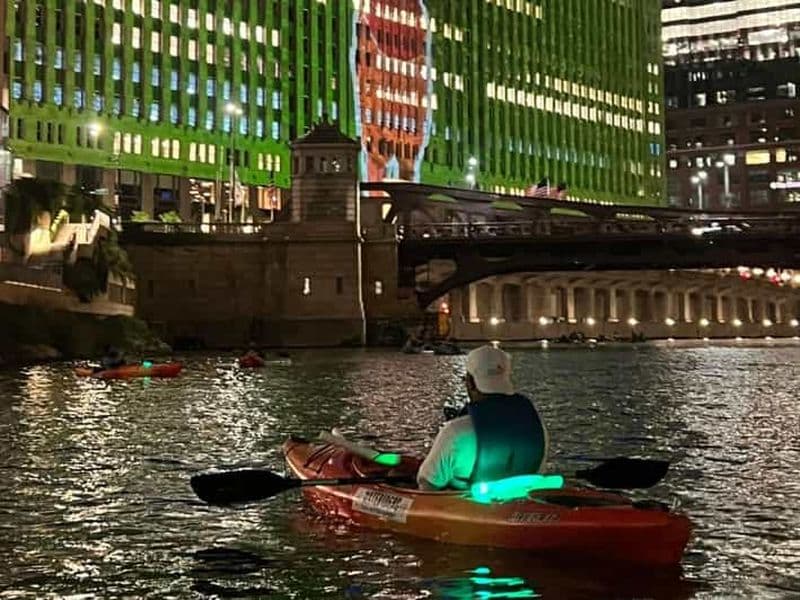 Chicago : excursion en paddle au clair de lune sur la rivière Chicago