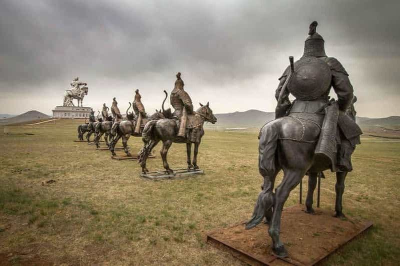 Billet Day tour Terelj National park Chinggis Khaan statue,