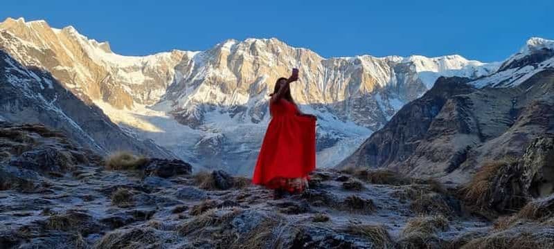 8 jours de randonnée guidée au camp de base de l'Annapurna️ avec source d'eau chaude ♨️
