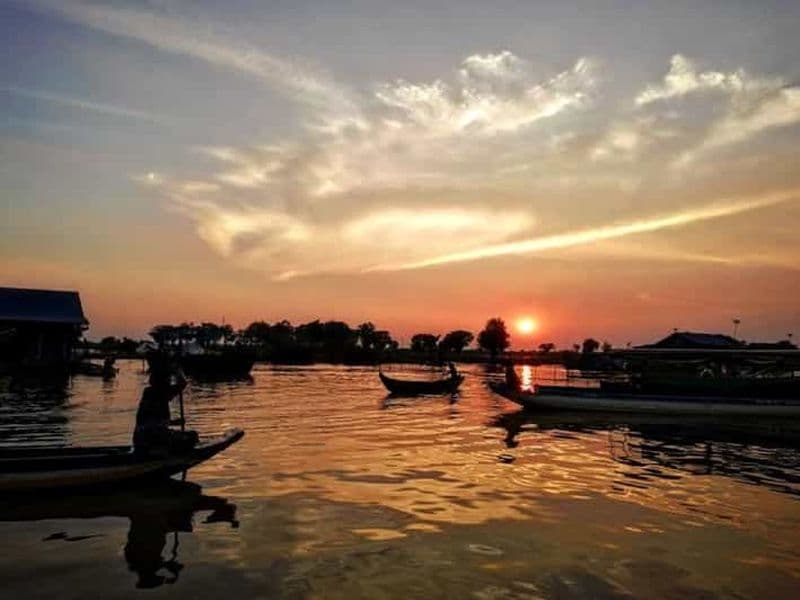 Billet Visite des villages flottants et coucher de soleil sur le Tonlé Sap