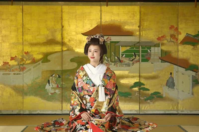 Billet Expérience photo en kimono à Kyoto : forfait photo en studio