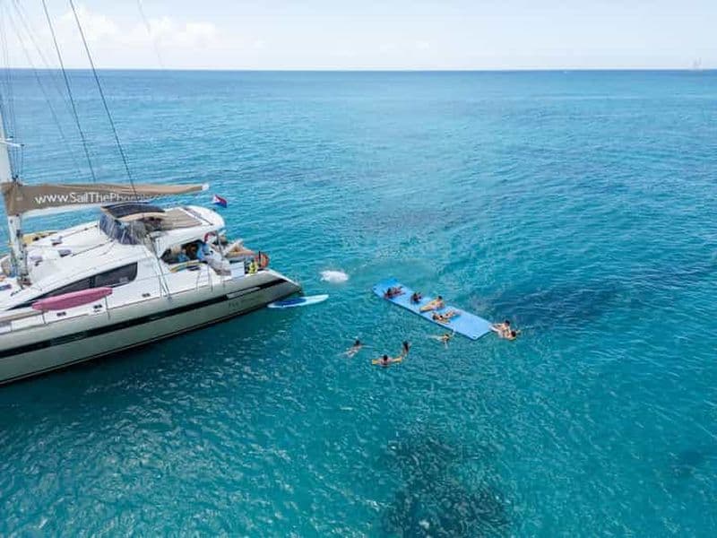 Saint-Martin : Croisière en catamaran de luxe avec déjeuner et boissons