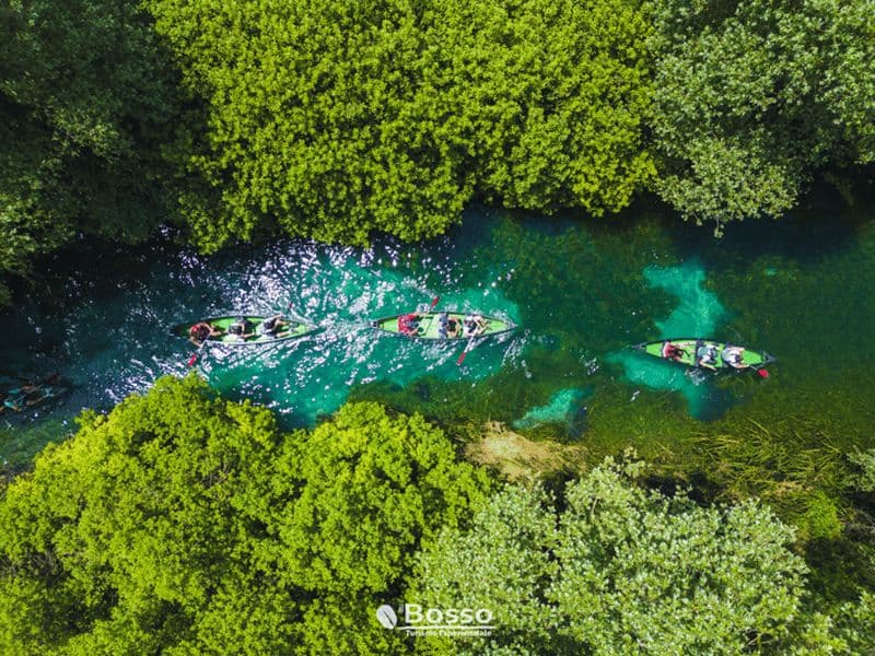 Capestrano : Excursion en canoë canadien sur la rivière Tirino