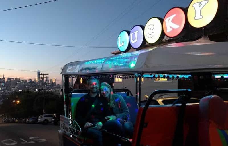 San Francisco : visite nocturne privée de 2 heures en Tuk Tuk