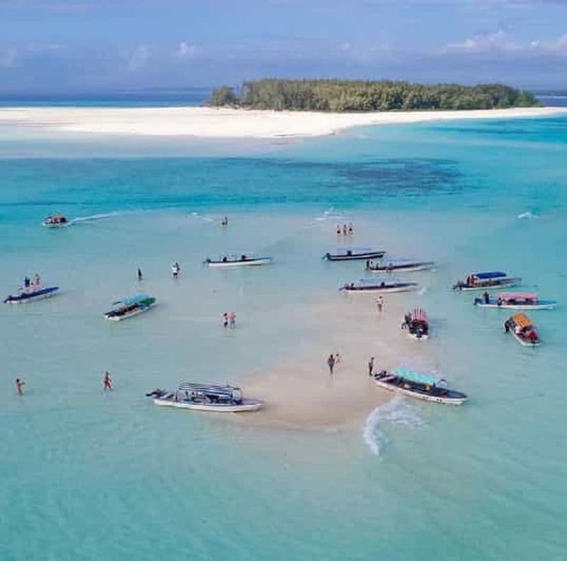 Zanzibar : Visite privée de l'île de Mnemba avec prise en charge pour la plongée en apnée