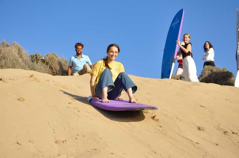 Billet Sandboard à Essaouira et pique-nique au coucher du soleil dans une tente berbère