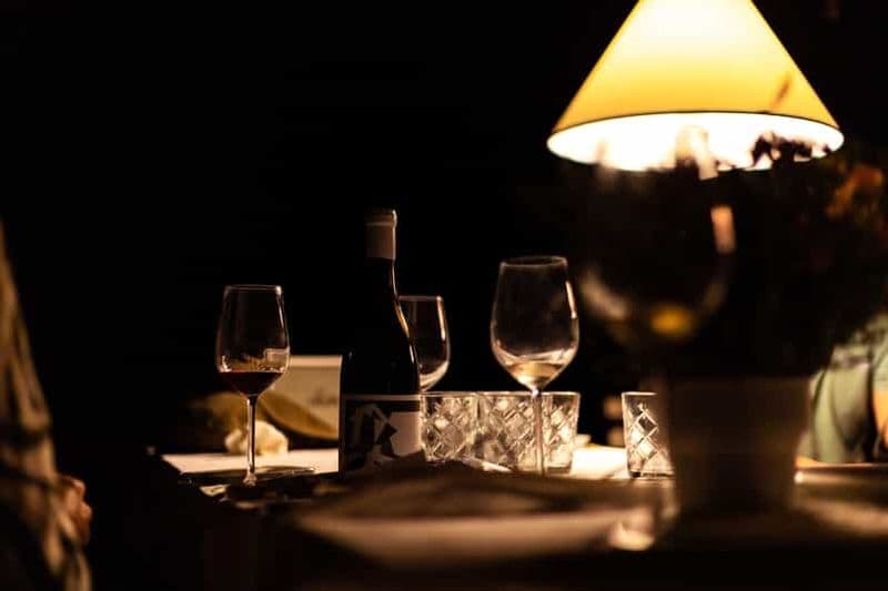Lagoa : Dîner de 2,5 heures dans un vignoble avec dégustation de vins