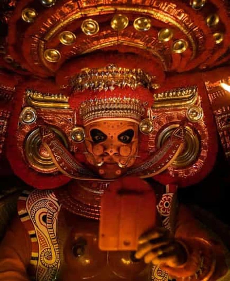 Billet Kochi : spectacle en soirée de Kathakali, Theyyam et Kalaripayattu