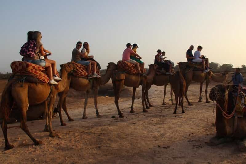 Agadir : balade à dos de chameau ou à cheval au coucher du soleil avec dîner barbecue