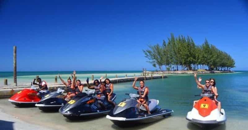 Billet Roatan Jetski + paresseux + plage