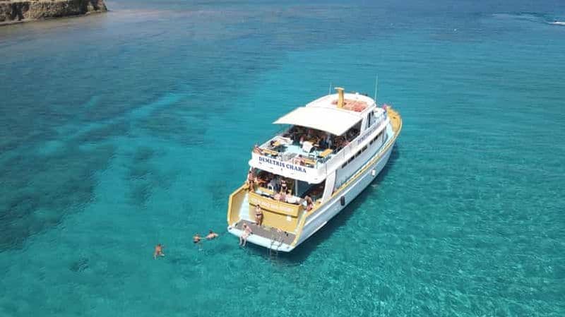 Billet Polis : tour en bateau du lagon bleu avec déjeuner barbecue en option