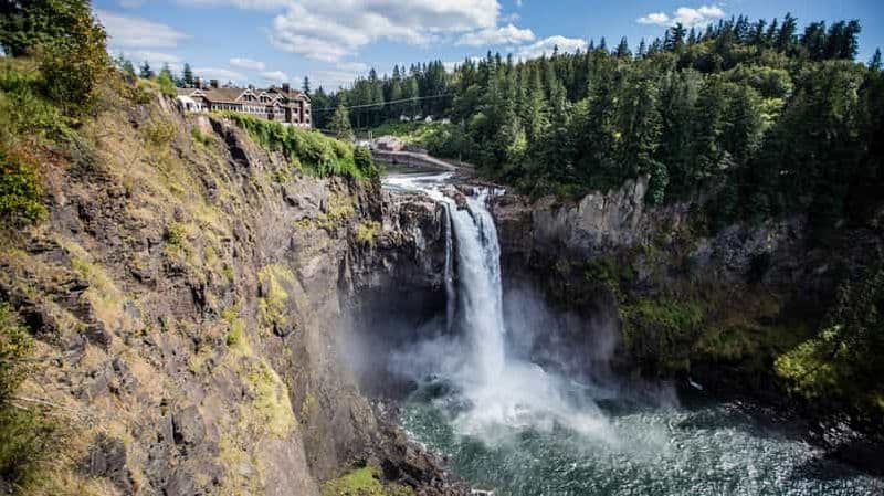 Depuis Seattle : Chutes de Snoqualmie et dégustation de vins à Woodinville
