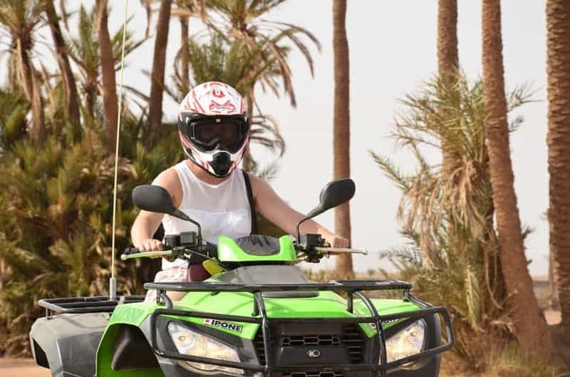 Marrakech : Activité quad dans la Palmeraie avec pause thé