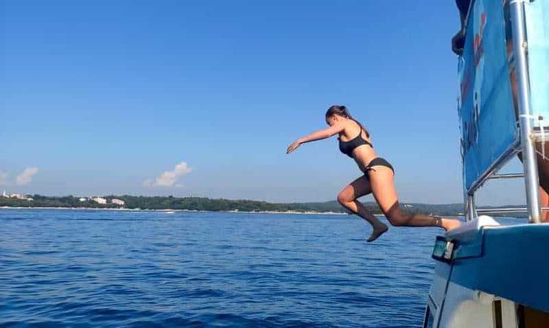 Funtana : croisière dans le fjord de Lim jusqu'à la grotte des pirates avec plongée en apnée