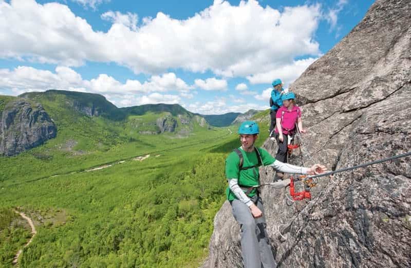 Charlevoix : randonnée via ferrata au parc national des Grands-Jardins