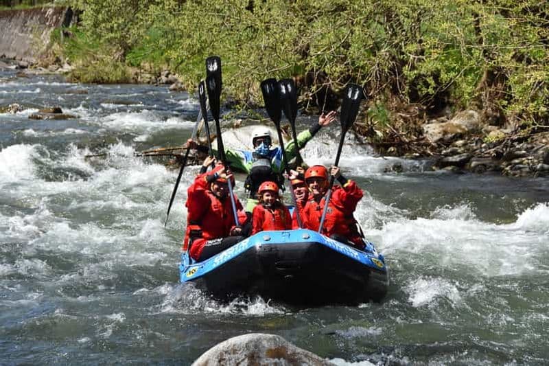 Descente en rafting de la rivière Noce dans le Val di Sole