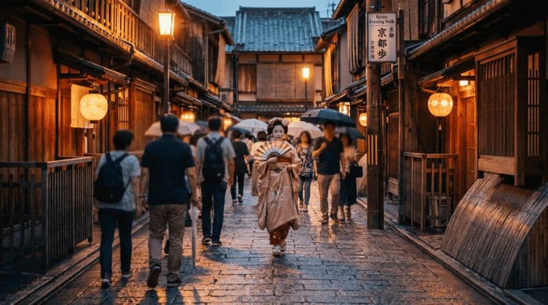 Billet Kyoto : promenade nocturne à Gion, vie quotidienne et culture des geishas