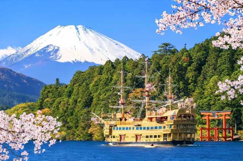 Billet Mont Fuji, Hakone et lac Ashi : bateau pirate + téléphérique