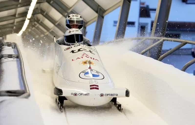 Billet Riga : bobsleigh et luge à Sigulda avec transferts hôtel
