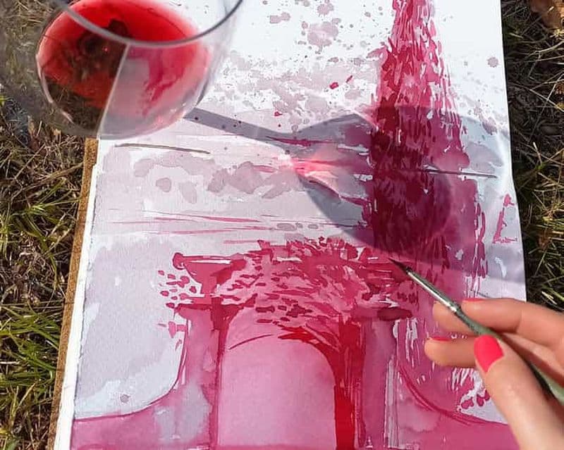 Billet Vin et café Atelier de peinture