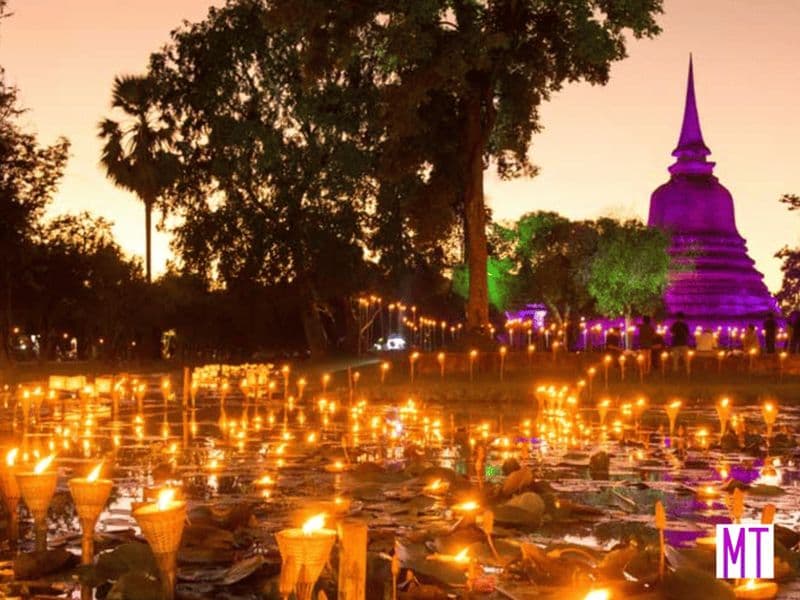 Billet Bangkok : Journée et soirée magiques au festival Loy Krathong de Sukhothai