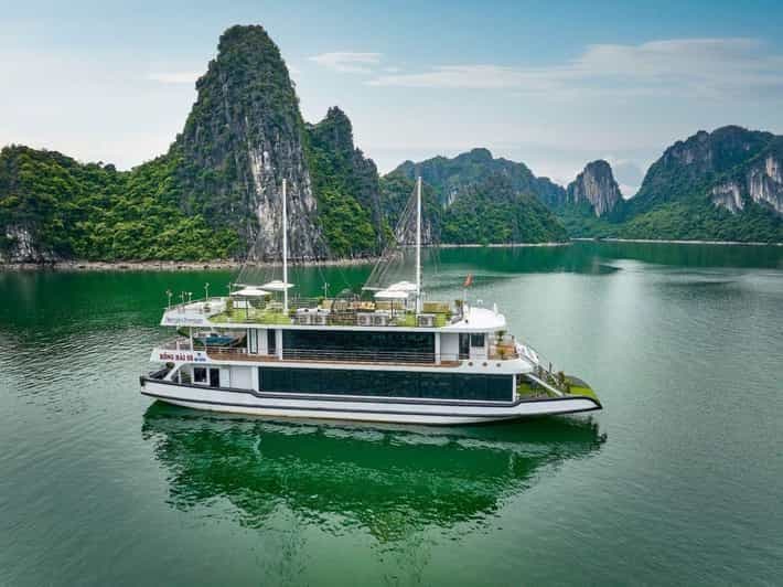 Hanoi : Excursion d'une journée à la baie d'Ha Long - Croisière de luxe et déjeuner buffet