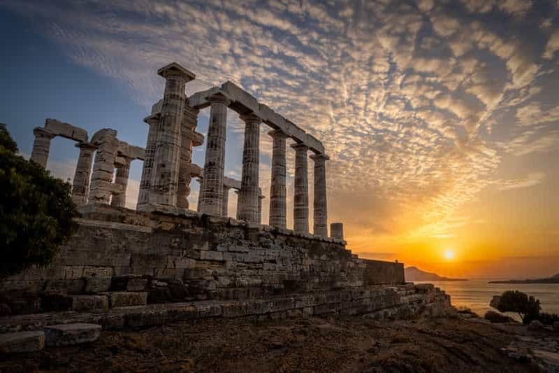 Billet Visite guidée privée et agréée du coucher de soleil à Sounion et de la Riviera athénienne