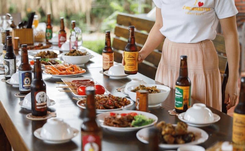 Circuit à vélo dans le delta du Mékong avec dégustation de bières artisanales