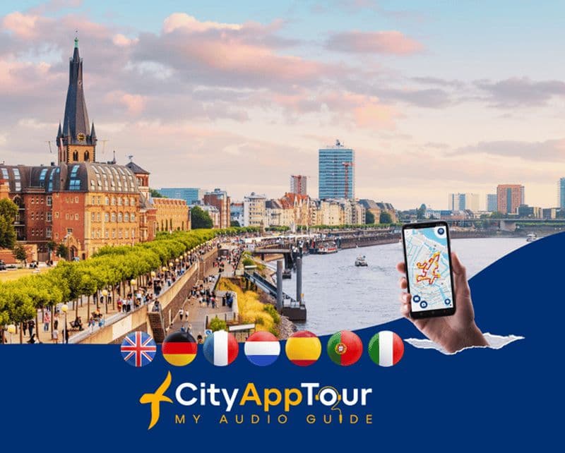 Düsseldorf : Visite guidée à pied avec audioguide sur l'application