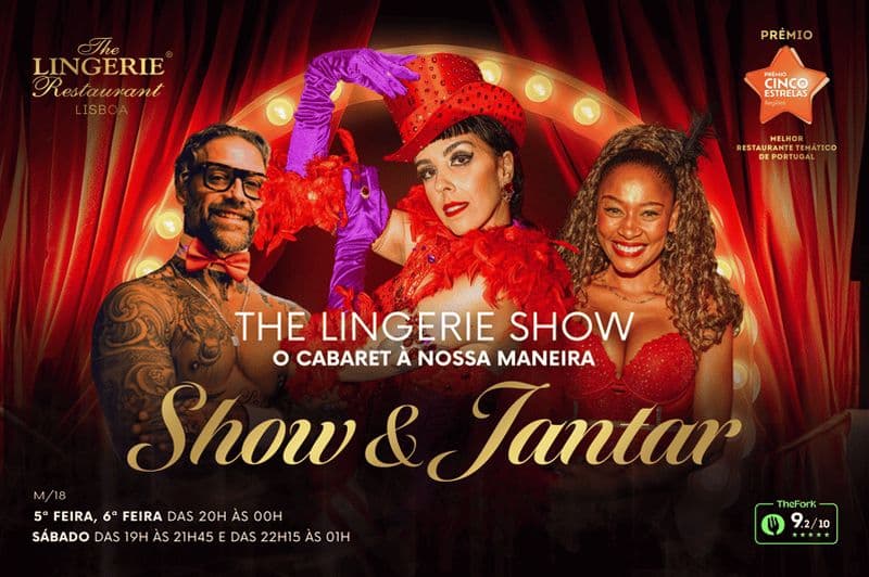 Lisbonne : spectacle de cabaret érotique et dîner