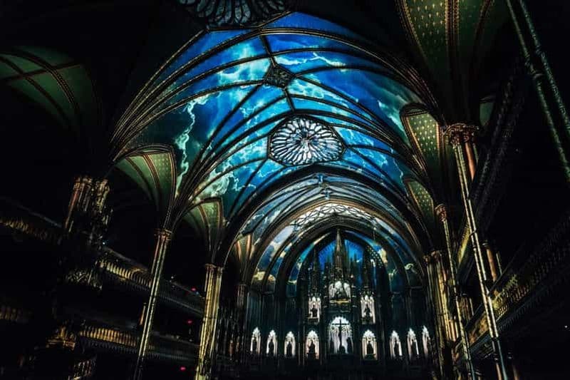 Montréal : Expérience AURA à la basilique Notre-Dame et croisière