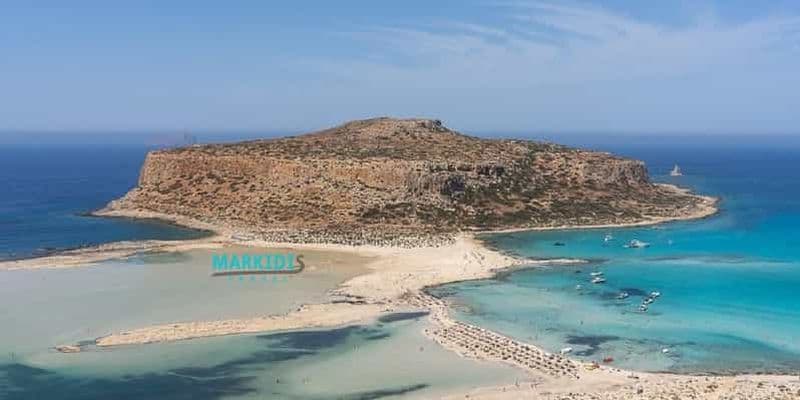 Rethymno : Excursion d'une journée à Gramvousa et à la lagune de Balos avec billet de bateau