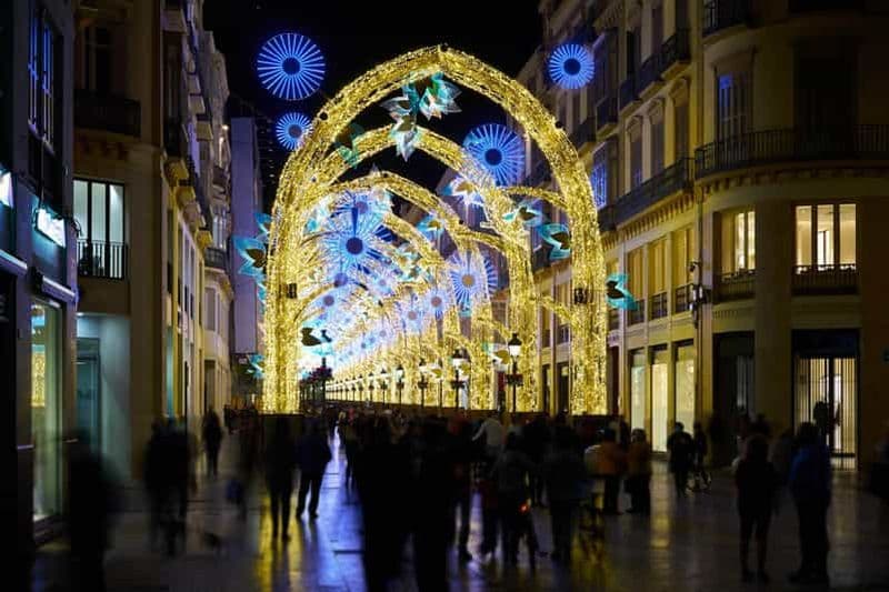 Billet Les lumières festives de Málaga : une visite à pied privée de Noël